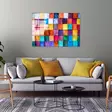 Monivärinen Koristeellinen Karkaistu Lasi Maalaus 70x100 cm - Tyylikäs ja Kestävä Seinäkoriste Kodin Sisustukseen - Taulut ja kehykset - 8683742114598 - 4