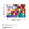 Monivärinen Koristeellinen Karkaistu Lasi Maalaus 70x100 cm - Tyylikäs ja Kestävä Seinäkoriste Kodin Sisustukseen - Taulut ja kehykset - 8683742114598 - 8
