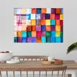 Monivärinen Koristeellinen Karkaistu Lasi Maalaus 70x100 cm - Tyylikäs ja Kestävä Seinäkoriste Kodin Sisustukseen - Taulut ja kehykset - 8683742114598 - 2