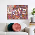Monivärinen Koristeellinen Karkaistu Lasi Maalaus 70x100 cm - Tyylikäs Seinäkoriste Kotiin ja Toimistoon - Taulut ja kehykset - 8684282137948 - 4