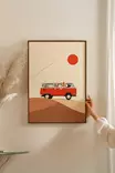 Monivärinen Koristeellinen Kehystetty Maalaus - 100% Massiivipuukehys, 100% MDF, Digitaalinen Tulostus, 33x48 cm - Taulut ja kehykset - 8684283755448 - 2