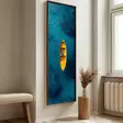 Monivärinen Koristeellinen Kehystetty MDF-Maalaus 40x120 cm - UV-Painettu, Kestävä Mäntykehys, Tyylikäs Sisustus - Taulut ja kehykset - 8684283397358 - 5