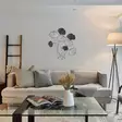 Monivärinen Koristeellinen Metalli Seinäkoriste - 100% Metalli, 76x5x70 cm, Käsinmaalattu, Helppo Asennus - Koristeet, koriste-esineet - 8683742001478 - 3