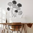 Monivärinen Koristeellinen Metalli Seinäkoriste - 100% Metalli, 76x5x70 cm, Käsinmaalattu, Helppo Asennus - Koristeet, koriste-esineet - 8683742001478 - 4