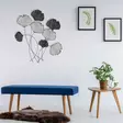 Monivärinen Koristeellinen Metalli Seinäkoriste - 100% Metalli, 76x5x70 cm, Käsinmaalattu, Helppo Asennus - Koristeet, koriste-esineet - 8683742001478 - 5