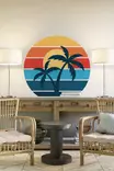Monivärinen Koristeellinen Seinäkoriste PVC 78x78 cm - Helppo Asentaa ja Poistaa, Tyylikäs Sisustuselementti - Sisustustarrat ja tapetit - 8684283616008 - 1