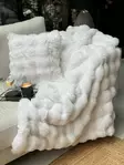 Off White Sohvapeite 150x100 cm - 100% Polyesteri, Konepestävä 20 °C, Tyylikäs ja Kestävä Suoja Huonekaluille - Päiväpeitteet ja torkkupeitot - 8684283664658 - 1