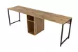 Opiskelupöytä, atlantic pine black, 240 cm leveä, kestävä, tilava - Työpöydät - 8684282978558 - 5