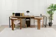 Opiskelupöytä, atlantic pine black, 240 cm leveä, kestävä, tilava - Työpöydät - 8684282978558 - 4