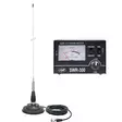 PNI ML100 CB antenni, 100 cm, 125 mm magneetti ja PNI SWR-300 heijastusmittari SWR-mittaukseen, musta - PNI tuotteet - 5949066540318 - 1