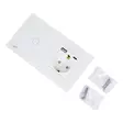 PNI SH115W yksinkertainen lasikytkin kosketuksella yhdistettynä Schuko-pistorasiaan ja USB-liittimiin - Kytkimet - 5949066530258 - 5