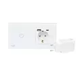 PNI SH115W yksinkertainen lasikytkin kosketuksella yhdistettynä Schuko-pistorasiaan ja USB-liittimiin - Kytkimet - 5949066530258 - 11