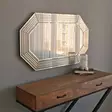 Pronssipeili 100x60 cm - MDF, Säädettävä, Seinäkiinnitys, Assembled, Ylellinen Sisustus, 1 Paketti - Peilit - 8681875708998 - 1