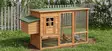 Puinen Kanakoppi / Kaninhäkki Ulkotarhalla - 199 x 76 x 103 cm - Kanakopit - 6438168115368 - 2