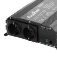 RO: Invertor de tensiune AlcaPower by President 300W alimentare 12V, iesire 230V, unda sinus pur, mufa USB 5V 500mAh, cu clesti alimentare si mufa de bricheta inclus - PNI tuotteet - 8055323216678 - 9