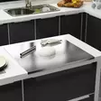 Ruostumaton Teräksinen Leikkuulauta 30x40 cm - Antibakteerinen, Helppo Puhdistaa, Tyylikäs Hopea Keittiöön - Keittiötyövälineet - 8684283837298 - 4