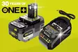 Ryobi ONE+ 18V Aloituspakkaus 4.0Ah Akku & Laturi - 30v Juhlamalli (RC18120B-140X) - Akut ja laturit - 4892210257918 - 1