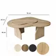 Safiiritammi Sohvapöytä - Tyylikäs ja Kestävä Huonekalu - 105x35x65 cm - 100% Melamiinipinnoitettu Lastulevy - Sohvapöydät - 8684283515158 - 10
