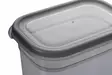 Säilytyslaatikko sarja (12 osaa), antrasiitti, 14 x 10 x 10 cm, 14 x 14 x 10 cm, 10,5 x 10,5 x 9 cm, kestävä, BPA-vapaa, konepesun kestävä - Muovilaatikot ja säilytyslaatikot - 8683742868828 - 6