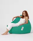 Säkkituoli ulkokäyttöön, turkoosi, 115 cm leveä, vedenpitävä, kestävä - Säkkituolit - 8683743039388 - 2
