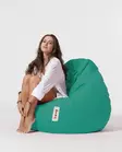 Säkkituoli ulkokäyttöön, turkoosi, 115 cm leveä, vedenpitävä, kestävä - Säkkituolit - 8683743039388 - 17