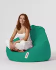 Säkkituoli ulkokäyttöön, turkoosi, 115 cm leveä, vedenpitävä, kestävä - Säkkituolit - 8683743039388 - 10