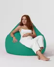 Säkkituoli ulkokäyttöön, turkoosi, 115 cm leveä, vedenpitävä, kestävä - Säkkituolit - 8683743039388 - 9