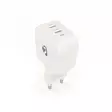 Seinälaturi | 35 W | GaN | PD3.0 | 1.75 / 2.33 / 2.92 / 3.0 A | Lähtöliitäntöjen määrä: 2 | 2x USB-C | Automaattinen Jännitteen Valinta | Valkoinen - Verkkolaturit - 5412810470198 - 41