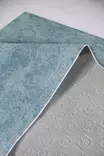 Sininen 180x280 cm Matto - 100% Polyesteri, Antibakteerinen, Ekologinen, Konepestävä, Liukumaton PVC-pohja - Suuret ja keskikokoiset matot - 8683342884518 - 3