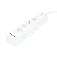 SmartLife Jatkojohto | Wi-Fi | 2x USB-A / 2x USB-C / 4x plug with earth contact (CEE 7/3) | 16.0 A | 3680 W | 2.00 m | 0 - 55 °C | Android / IOS | Valkoinen - Älypistorasiat - 5412810448388 - 41