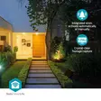 SmartLife Ulkokamera | Spotlight | 3MP Full HD 1296p | Kääntö/kallistus | IP65 | Maks. akunkesto: 3 Kuukautta | MicroSD (ei sisälly) / Pilvipalvelutallennus (valinnainen) | 5 V DC | Liiketunnistin | Yökuvaus | Valkoinen - Ulkokamerat - 5412810468768 - 53