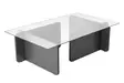 Sohvapöytä, antrasiitti, 105cm x 30cm x 65cm, kestävä, helppohoitoinen - Sohvapöydät - 8684283433698 - 7