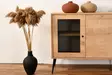 Tammi Konsoli - 100% Pinnoitettu Lastulevy, Metallijalat, Johdon Peite, 180x81x41 cm, 3 Pakettia - Lipastot ja senkit - 8684282533238 - 3