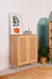 Tammi Sivupöytä - 100% Hornbeam Puu, Hornbeam Jalat, Jutekangas, 40x90x110 cm, 2 Pakkausta, Erittäin Kestävä - Sivu- ja apupöydät - 8683742868118 - 4