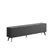 TV-taso Anthracite 180x50x29,6 cm - 100% Melamiinipinnoitettu Lastulevy, Pehmeästi Sulkeutuvat Saranat, Metallijalat - TV-tasot - 8684283133888 - 1