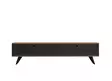 TV-taso, Huonekalut, Atlantic Pine Antracite, 100% Melamiinipinnoitettu Lastulevy, 160x35x25 cm, Useita Hyllyjä, Lisäsäilytys - TV-tasot - 8684282618188 - 6