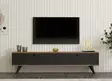 TV-taso, Huonekalut, Atlantic Pine Antracite, 100% Melamiinipinnoitettu Lastulevy, 160x35x25 cm, Useita Hyllyjä, Lisäsäilytys - TV-tasot - 8684282618188 - 3