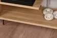 TV-taso, tammi, 120 cm leveä, kestävä, runsaasti säilytystilaa - TV-tasot - 8683342427388 - 5