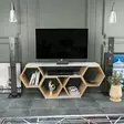 TV-taso, Valkoinen Sonomo, 100% Melamiinipinnoitettu, 18 mm, 140x29,6x55,5 cm, Tyylikäs ja Kestävä Huonekalu - TV-tasot - 8683743120918 - 2