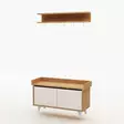 Tyylikäs ja Toiminnallinen Hall Stand - Tammi Valkoinen, 100% Melamiinipinnoitettu, 18mm, Kengät ja Hyllyt, 90x60x35cm - - 19-19-8681875126778 - 4
