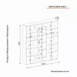 Tyylikäs ja Toiminnallinen Kirjahylly - Musta Valkoinen, 100% Melamiinipinnoitettu, 125x135,7x22 cm, Useita Hyllyjä - Kirjahyllyt - 8681181351468 - 7