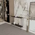 Tyylikäs Musta Sivupöytä - 100% Melamiinipinnoitettu Lastulevy, 18mm, Metallijalat, Koko: 83x78x21 cm - Sivu- ja apupöydät - 8683742474968 - 3