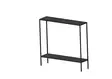 Tyylikäs Musta Sivupöytä - 100% Melamiinipinnoitettu Lastulevy, 18mm, Metallijalat, Koko: 83x78x21 cm - Sivu- ja apupöydät - 8683742474968 - 1