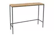 Tyylikäs musta sivupöytä - 100% melamiinipinnoitettu lastulevy, metallijalat, koko: 100x80x30 cm, kestävä ja moderni - Sivu- ja apupöydät - 8683742474838 - 1