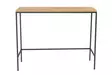 Tyylikäs musta sivupöytä - 100% melamiinipinnoitettu lastulevy, metallijalat, koko: 100x80x30 cm, kestävä ja moderni - Sivu- ja apupöydät - 8683742474838 - 3