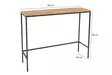 Tyylikäs musta sivupöytä - 100% melamiinipinnoitettu lastulevy, metallijalat, koko: 100x80x30 cm, kestävä ja moderni - Sivu- ja apupöydät - 8683742474838 - 8
