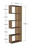 Valkoinen Kirjahylly - Moderni ja Tyylikäs Säilytysratkaisu, 100% Melamiinipinnoitettu, 18 mm Paksuus, 52x150 cm - Kirjahyllyt - 8683342889278 - 1