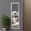 Valkoinen Pier Glass Peili 40x105x2 cm - 100% MDF, Ekologinen Flotal-E, Seinään Kiinnitettävä, Ajaton Sisustuselementti - Peilit - 8683743822768 - 3