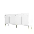 Valkokultainen Konsoli 180x80x35 cm - 100% Melamiinipinnoitettu Lastulevy, 3 Pakettia, Helppo Kokoaminen - Lipastot ja senkit - 8684282640158 - 1