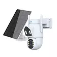 Videovalvontakamera PNI IP792 kaksoislinssi 2MP + 2MP, aurinkopaneeli 3W, sisäänrakennettu 6000mAh akku, liiketunnistus, microSD-korttipaikka, pimeänäkö, kaksisuuntainen ääni, IP65 - PNI tuotteet - 5949066535628 - 8